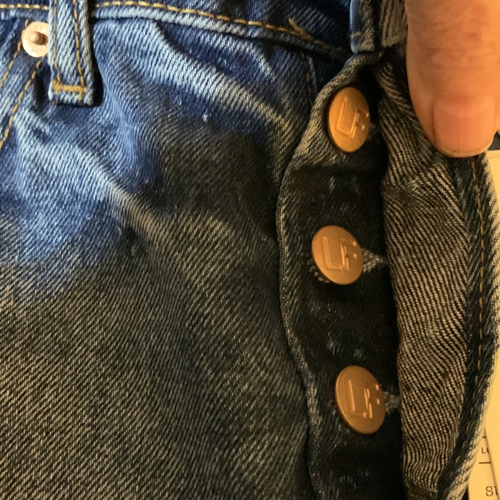 Lovers and Friends Ryan High Rise Straight, NWT, Distressed sustainable Denim - Picture 6 of 13